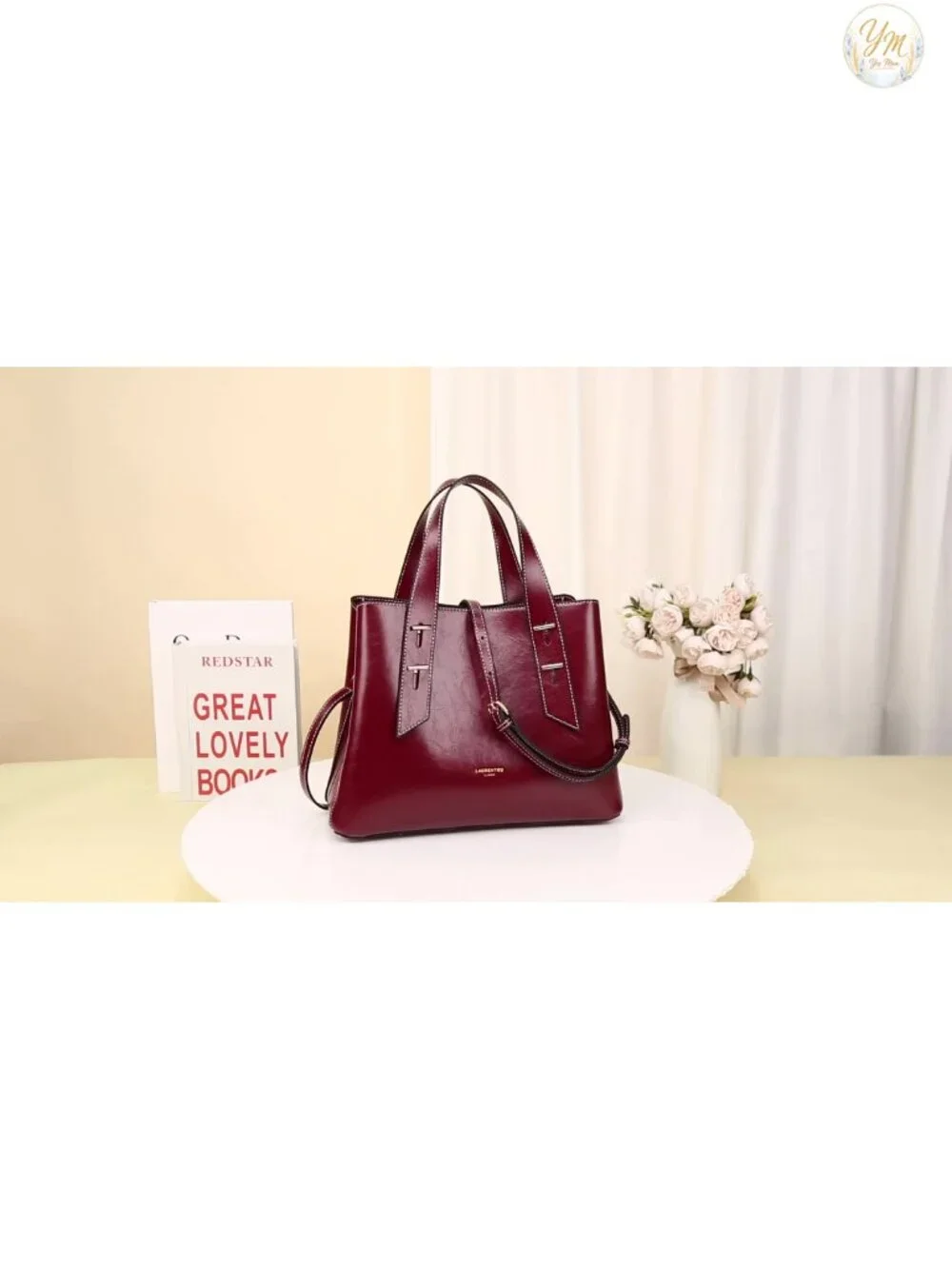 Genuine Leather Satchel Handbags Women Top-Handle Shoulder Tote Crossbody Bag